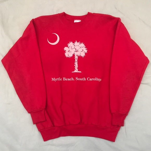 🌴 Radical Red Myrtle Beach Crewneck 🌴 - Picture 3 of 4